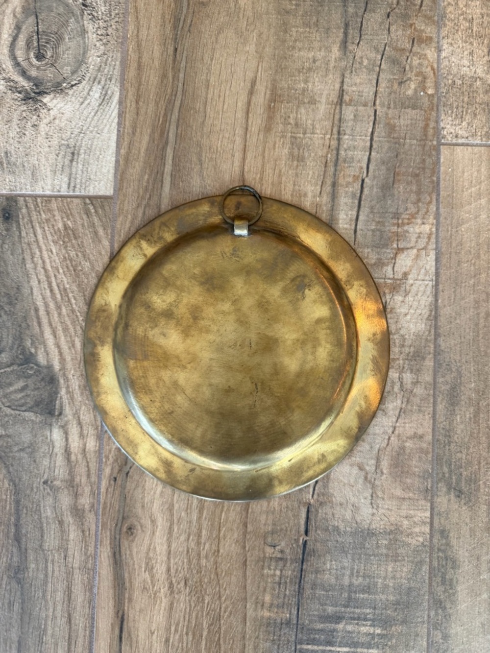 Brass Aztec/Mayan Sun God Calendar Wall Plate with Hand Cut Abalone Squares - Picture 2 of 4